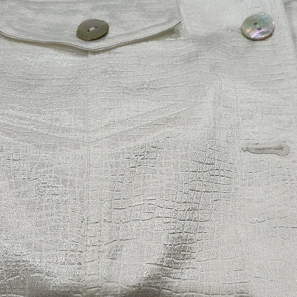 Ruby Rd. White Button-Up Jacket - Picture 10 of 11